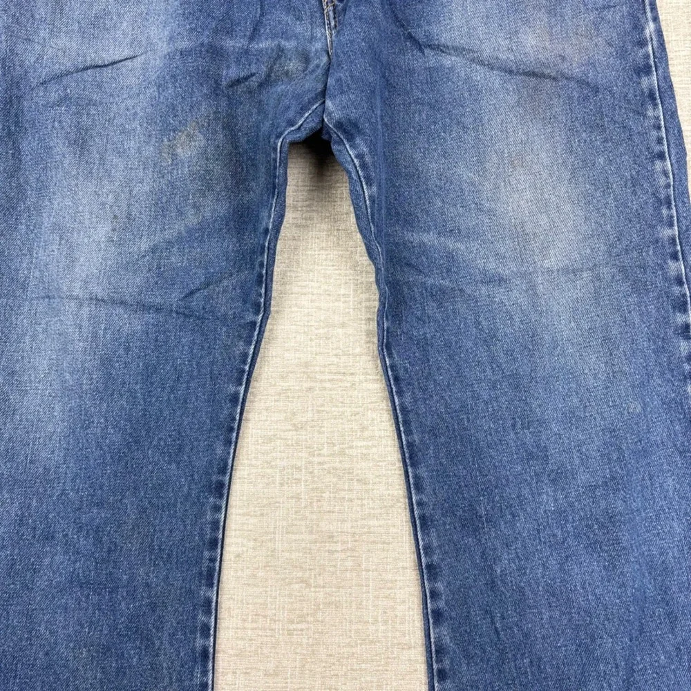 Vintage Levis 517 Mens 38x30 Bootcut Jeans Light Distress Festival Denim